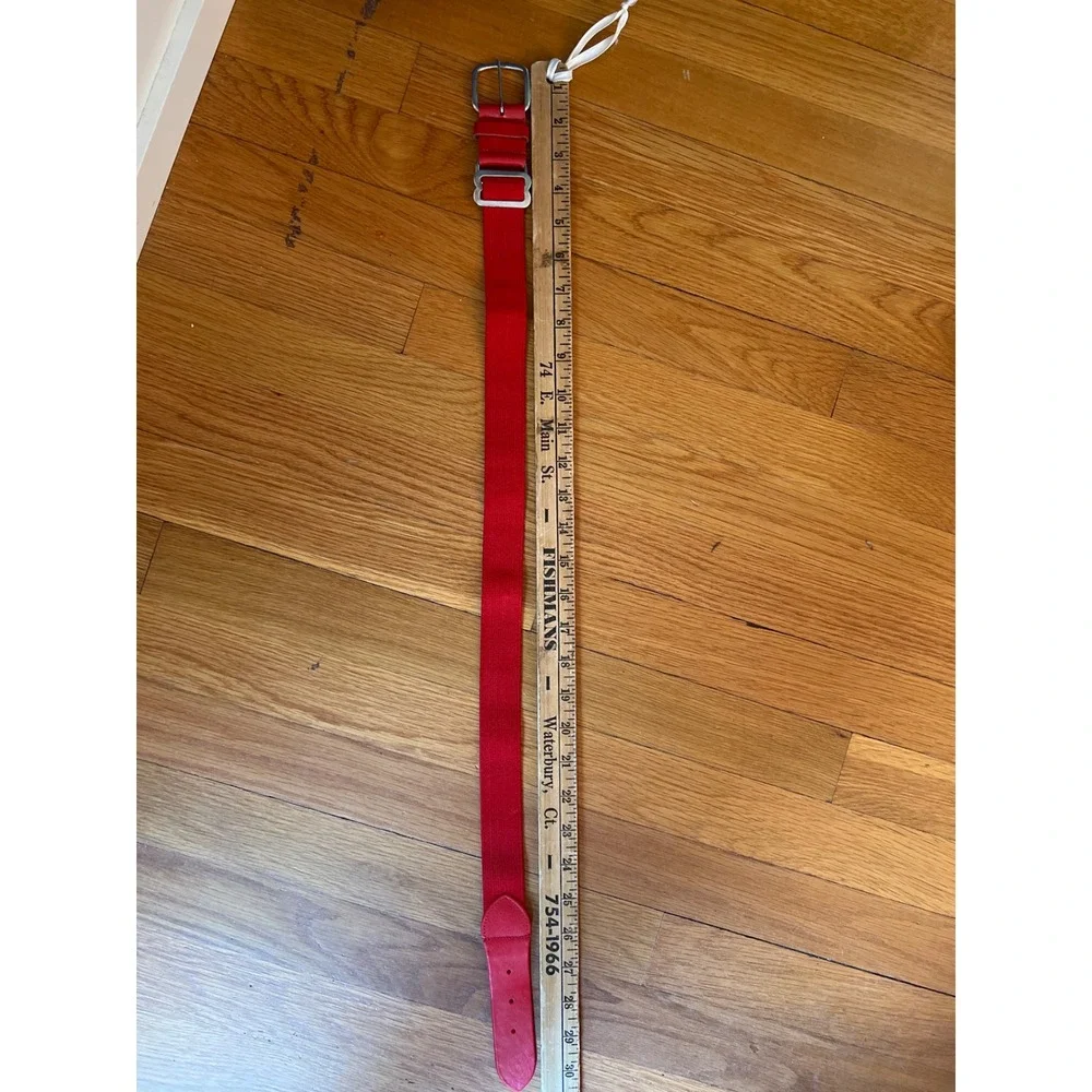 Red Youth Baseball Belt Adjustable Elastic Sports Uniform Belt Kids Size